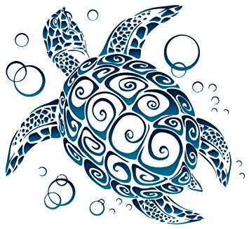 clipart sea turtle tribal