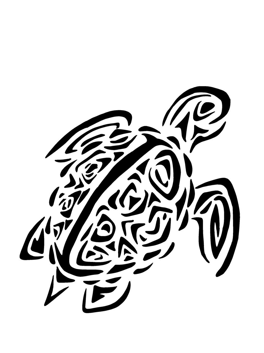 Hawaiian Turtle Tattoos Designs