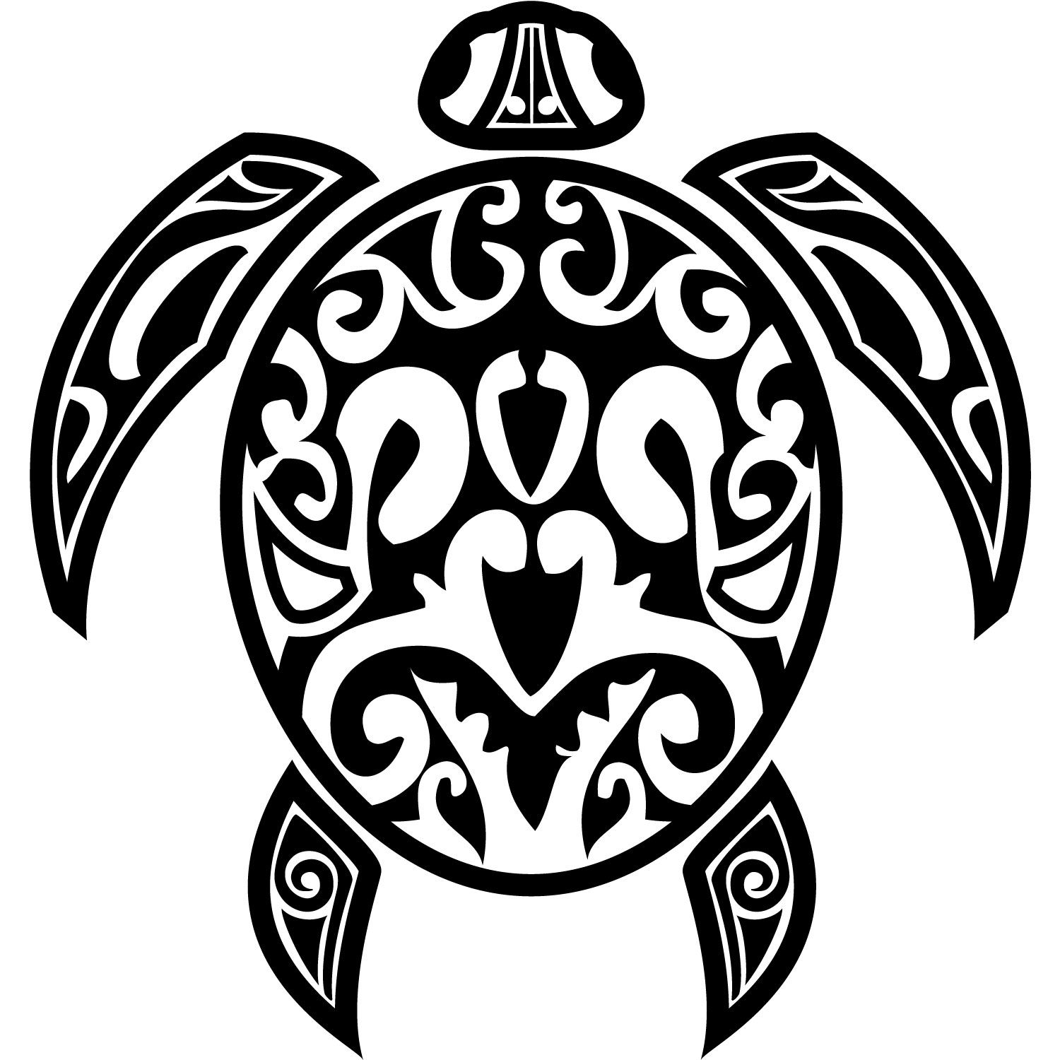 Drawn Sea Turtle tribal