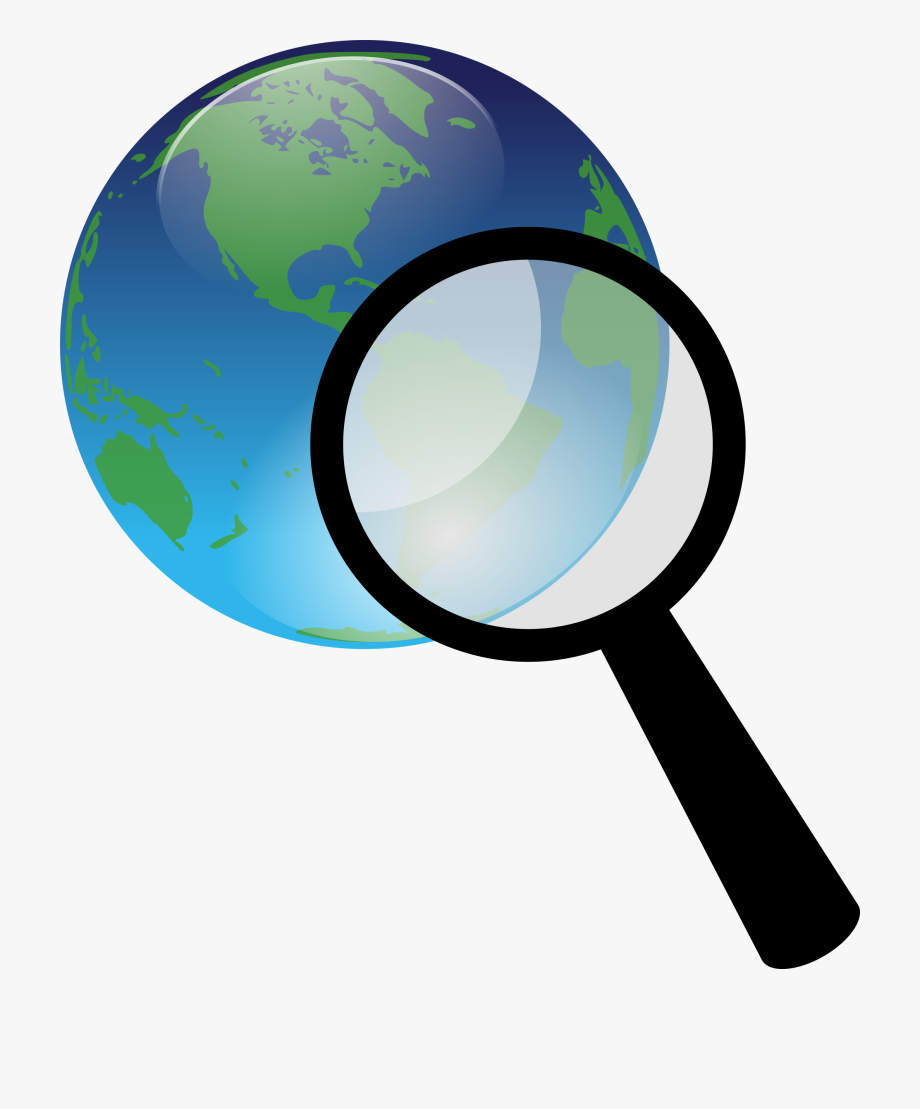 Magnifying Glass Magnify Inspect Earth Clipart