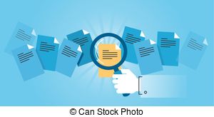 Document search Vector Clipart EPS Images