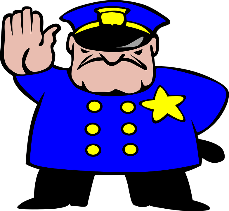 Policeman clipart searches and seizure, Policeman searches