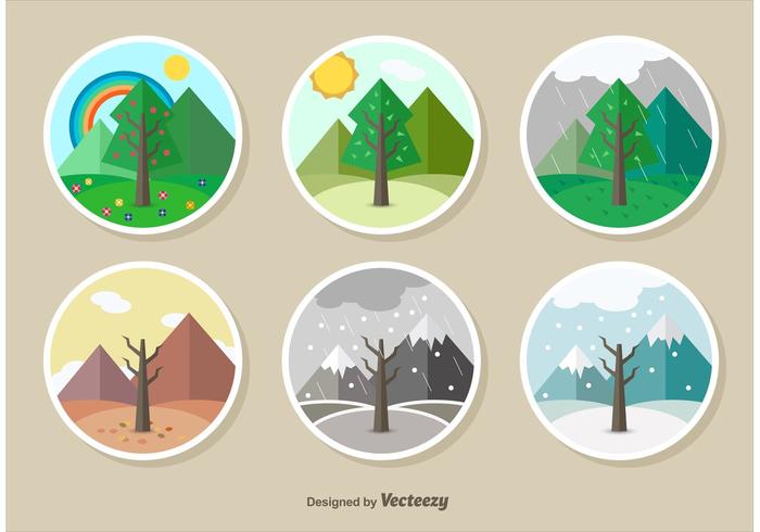 Seasons illustration download.