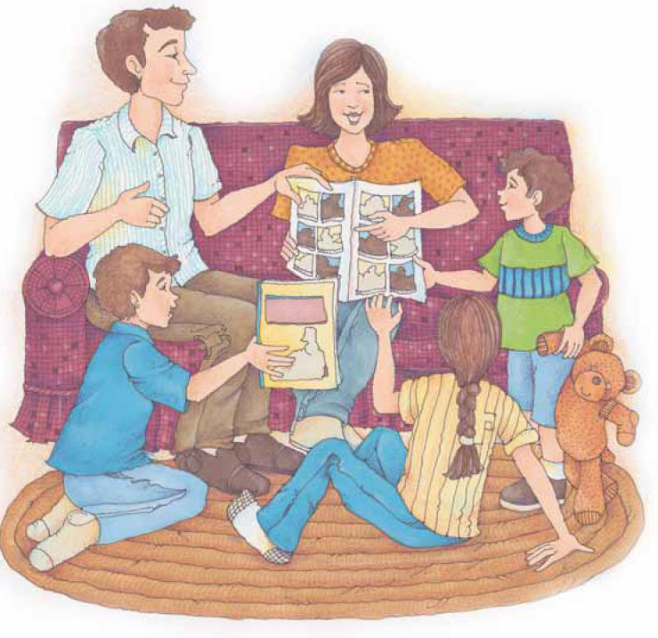 Family Home Evening Clipart