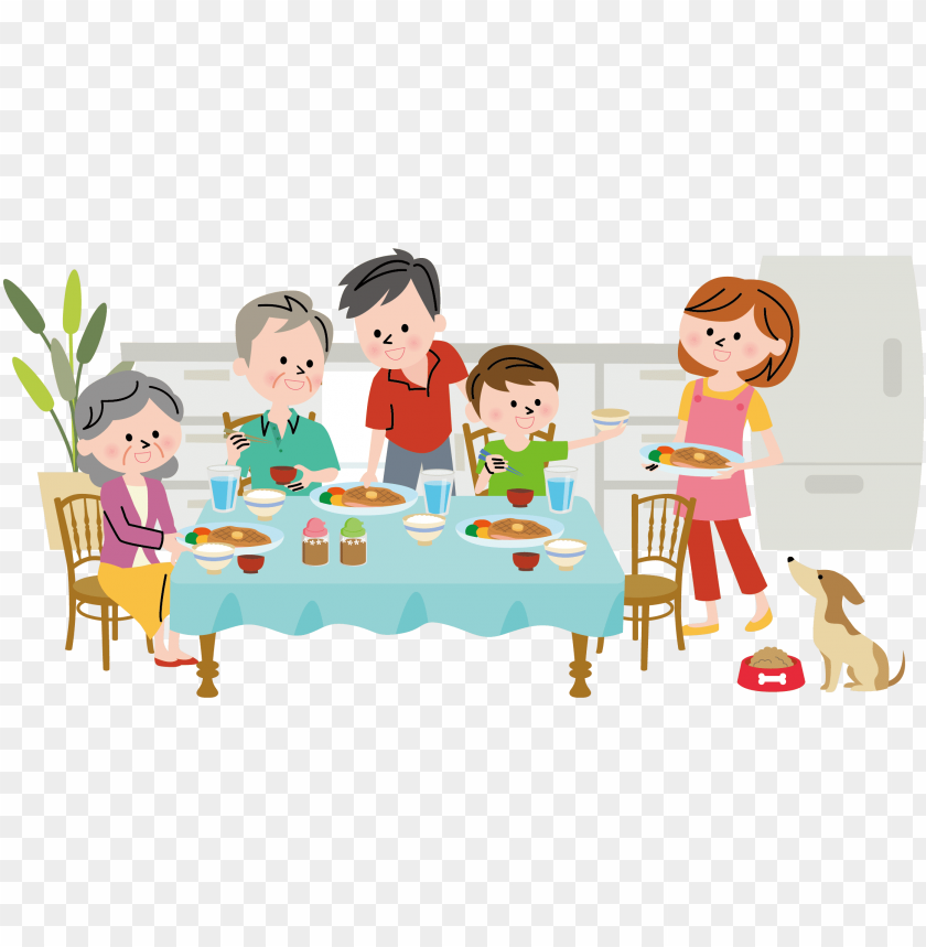 clipart sharing family party