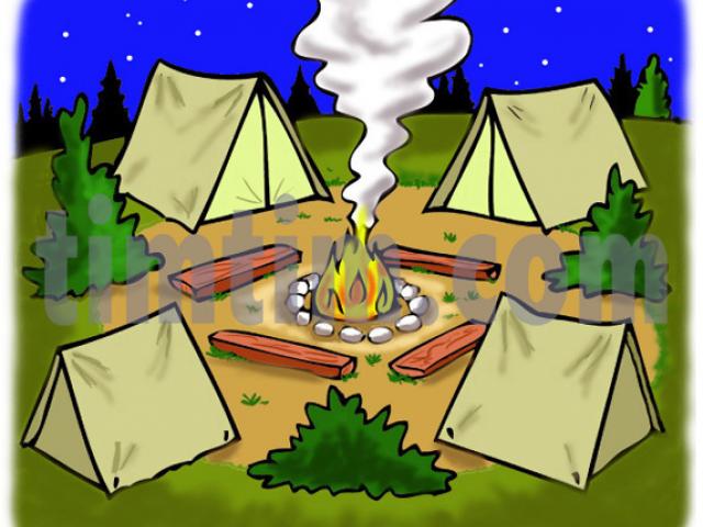 clipart site camping