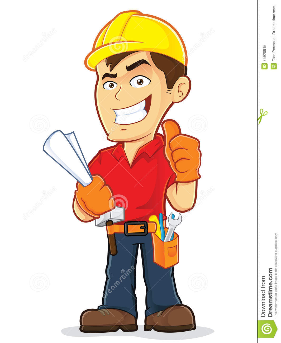 clipart site construction worker