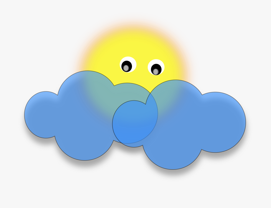 Free Stock Photo Of Sun Behind The Cloud Vector Clipart