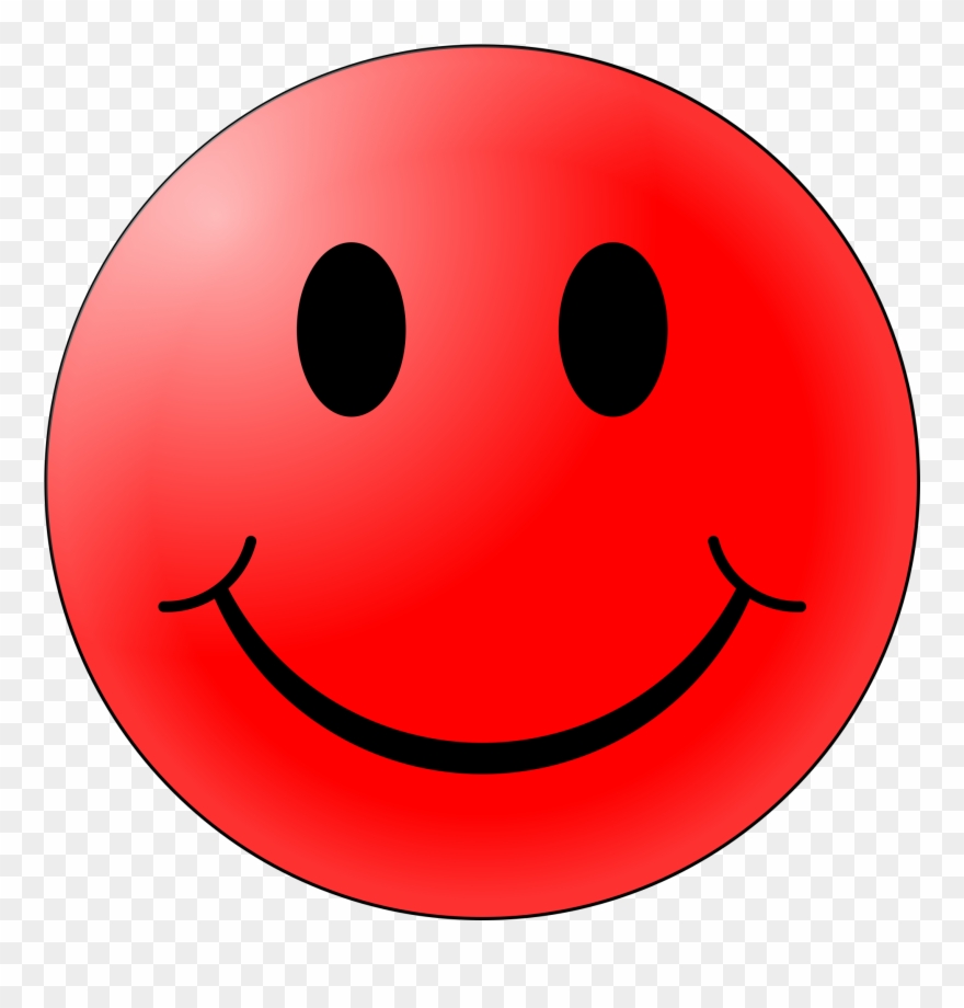 Red smiley face.