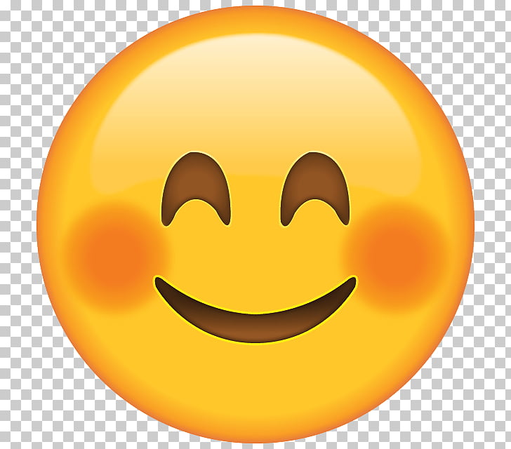 Blushing emoji smiley.