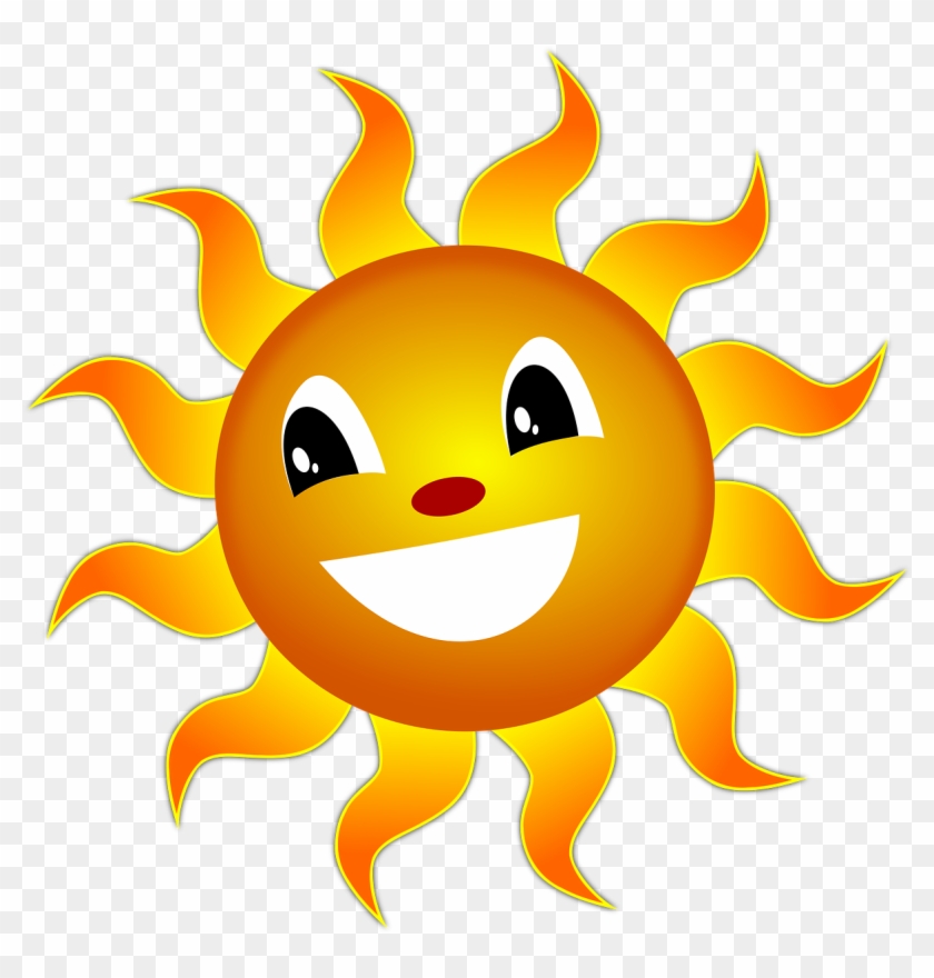 The Sun A Smile Summer Happy Png Image