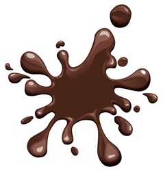 Chocolate splat vector.
