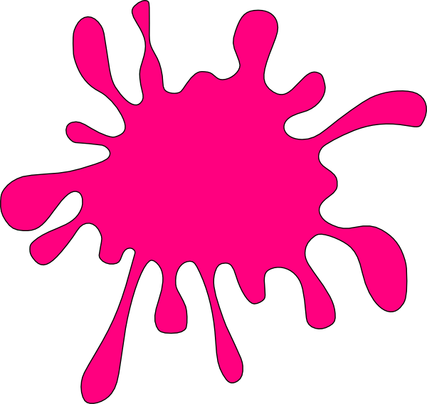 Pink Splat Clip Art at Clker