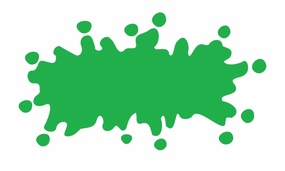 Green Splat Png Png Black And White