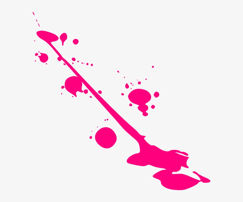 Paint pink splatter.