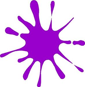 Purple paint splat.