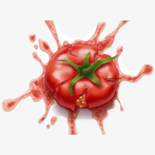 clipart splat tomato
