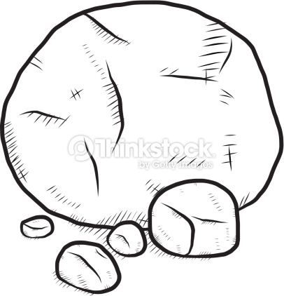 Stone clipart black and white