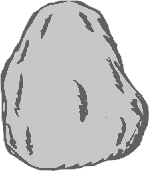 Cartoon stone clip.