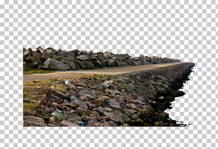 Rock Photography , River rock stone path design, gray