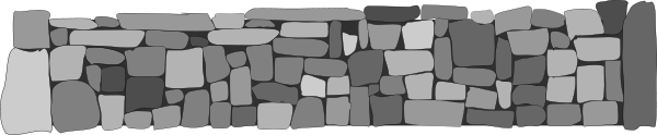 Stone wall clipart.