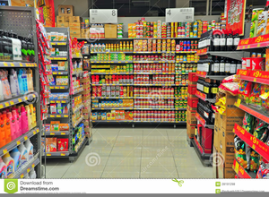 Grocery Store Aisle Clipart