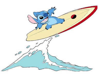 Disney Surfing Clip Art