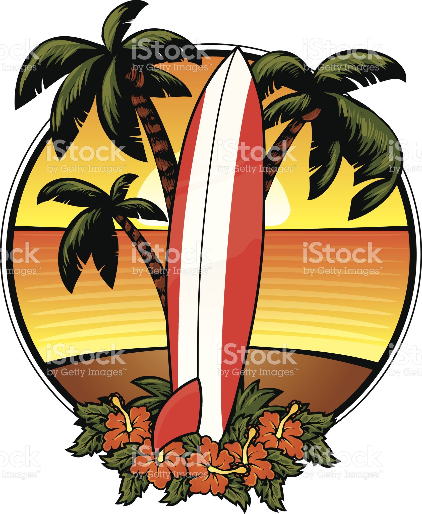 Surfboard logo bech.