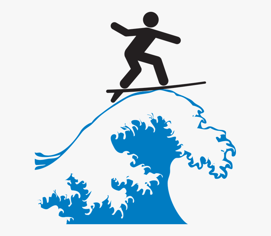 Wave Riding Surfing Rider Surf Board Wave Sea Fun