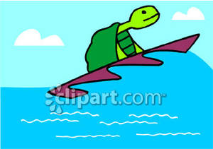 A Surfing Turtle