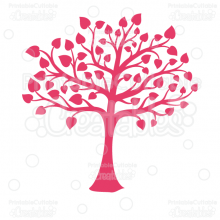 Swirl Heart Tree Free Cuttable SVG File