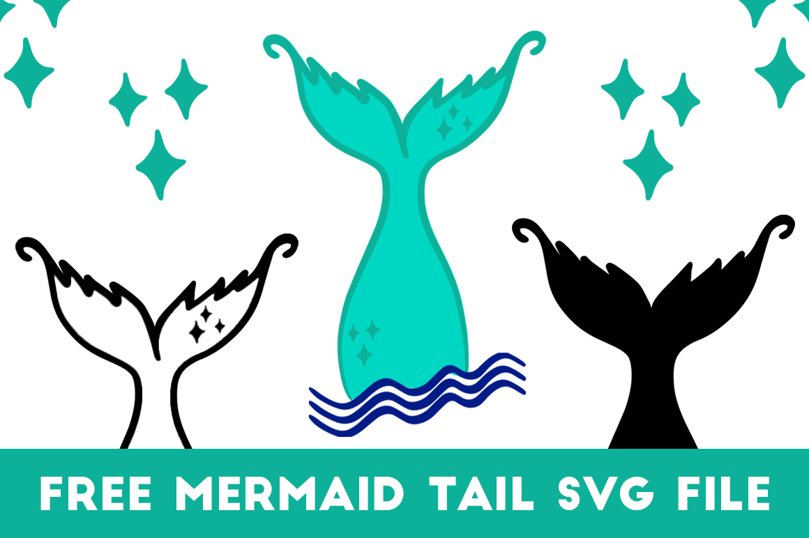 Free Mermaid Tail SVG Cut File