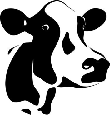 Vector cow svg.