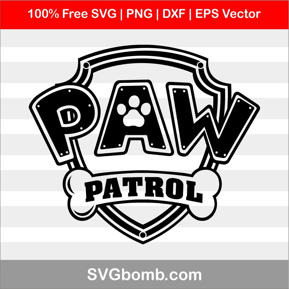 Free PAW Patrol SVG Silhouette Clipt Art