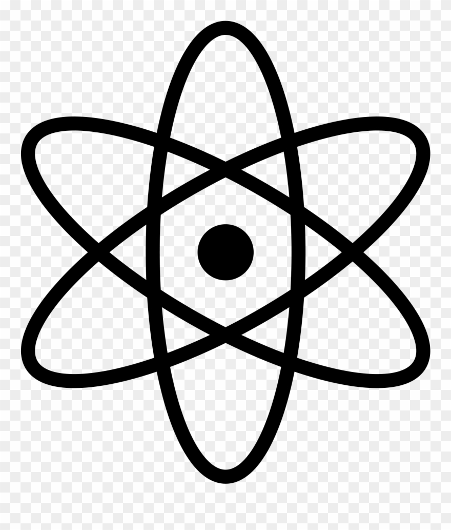 Atom drawing transparent.