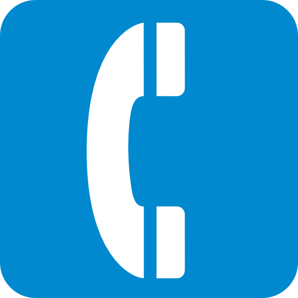 clipart telefon blue