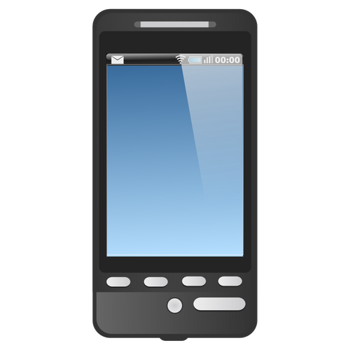 Grafika wektorowa smartfon z Androidem