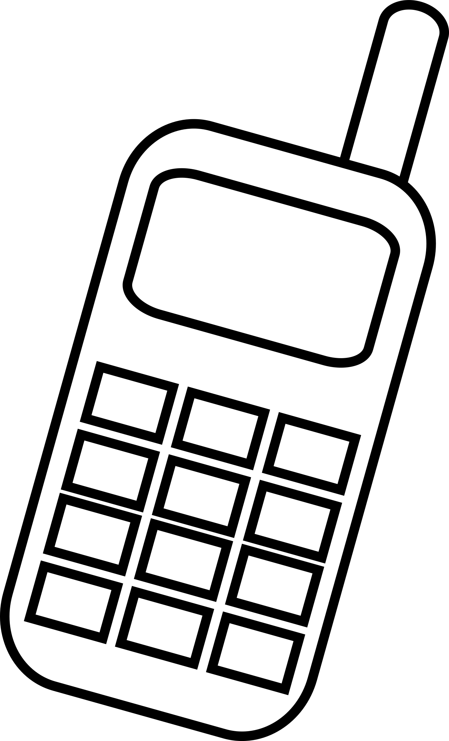 Telephone clipart draw.