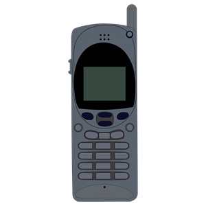 Mobile telephone of old style clipart, cliparts of Mobile