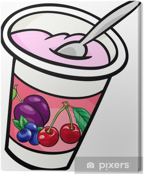 Obraz Jogurt clip art kreslen