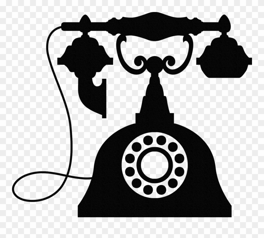 Vintage Telephone Wall Sticker, Old Phone Wall Art