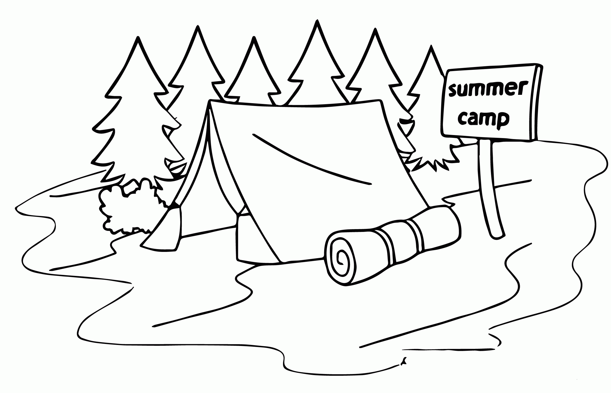 Summer camp tent.