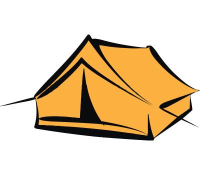 clipart tent camping event