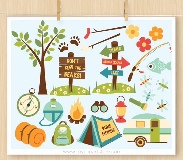clipart tent camping fathers day