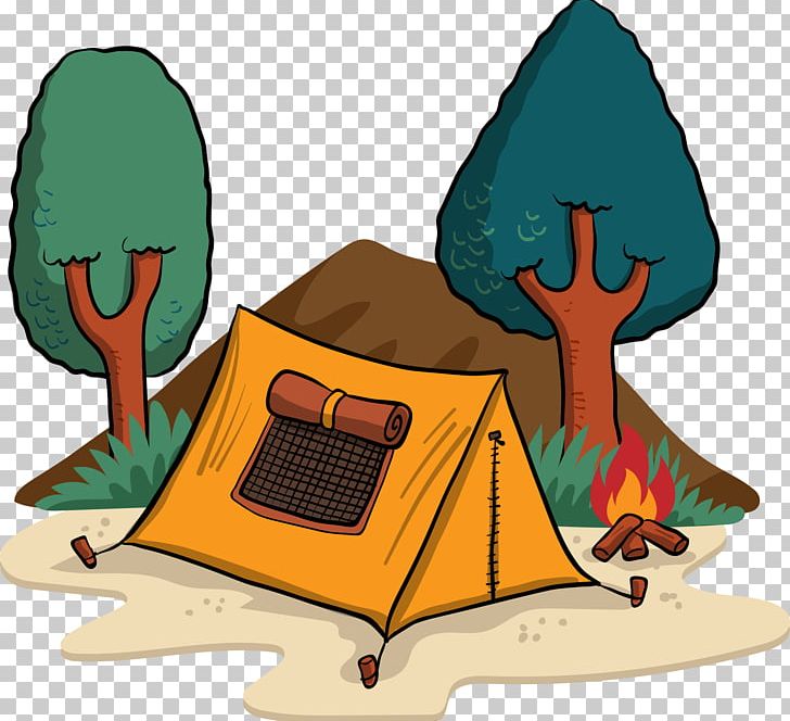 clipart tent camping fishing