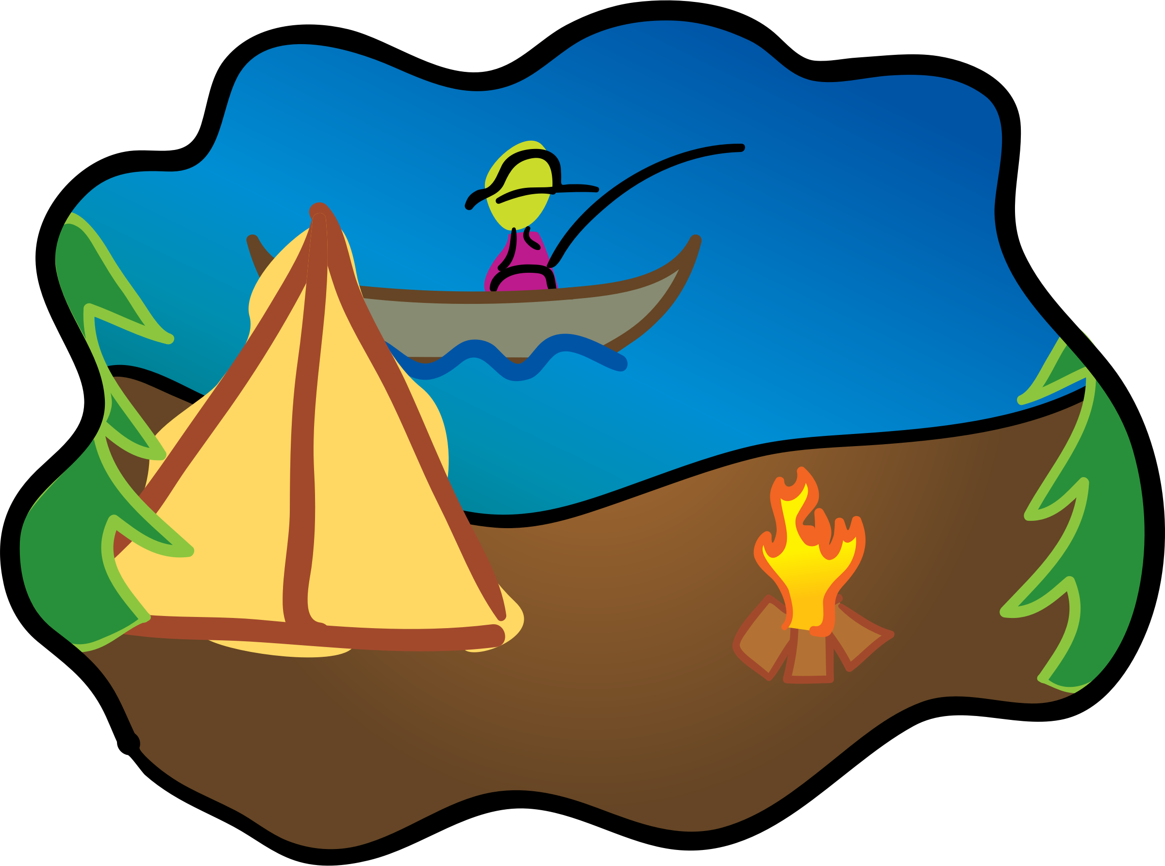 Clipart tent camping.