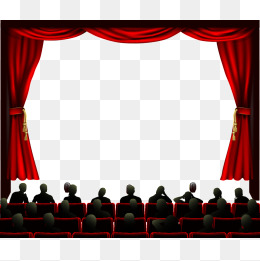 Stage with audience clipart