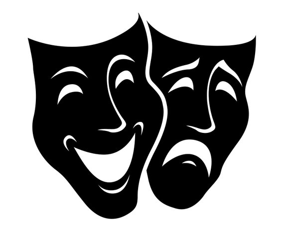 Theater masks comedy.