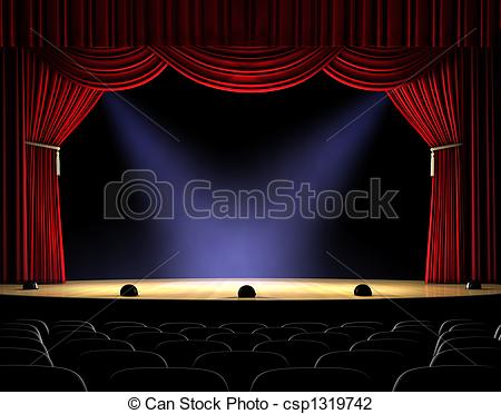 clipart theatre stage