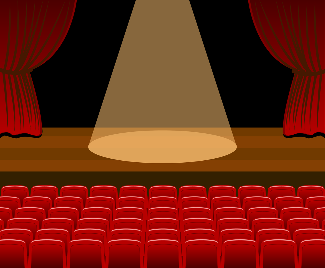 HD Empty Stage With Audience Vector File Free